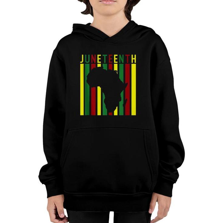 Juneteenth Africa Black Women Independence Day 1865  Youth Hoodie