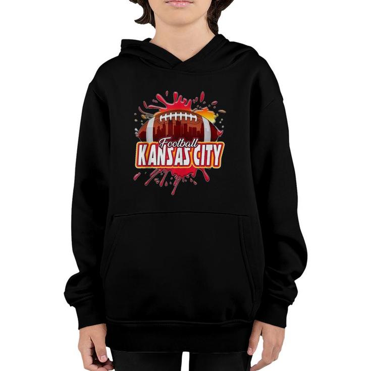 Kansas City Football Retro Vintage Missouri Chief Youth Hoodie