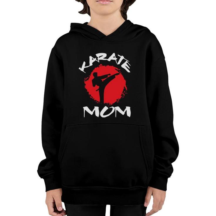 Karate Mom Vintage Martial Art Self And Defense Mother's Day  Youth Hoodie