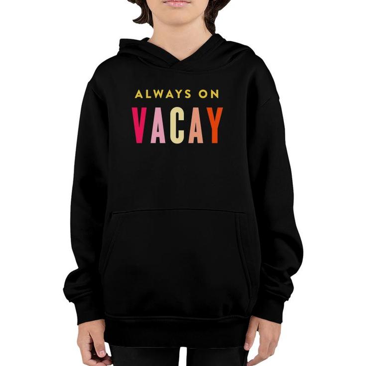 Kids Cute Vacay Mommy And Me Daughter & Mother Family Vacation  Youth Hoodie