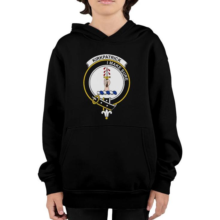 Kirkpatrick Coat Of Arms - Family Crest Youth Hoodie