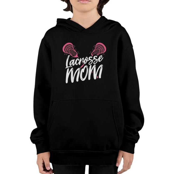 Lacrosse Mom Lax Mother Sports Games Laxlife Mum Youth Hoodie