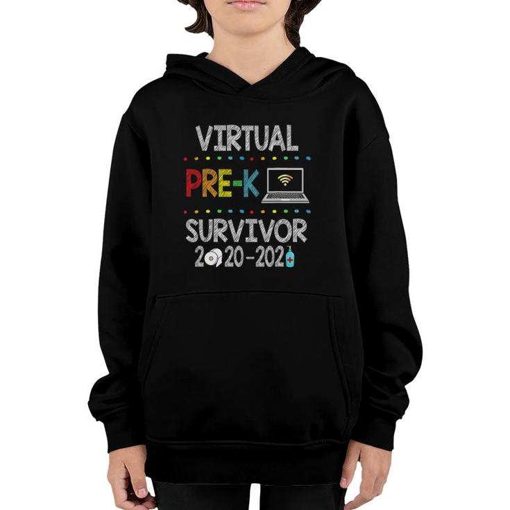 Last Day Of School Virtual Pre-K Survivor 2020-2021 Ver2 Youth Hoodie
