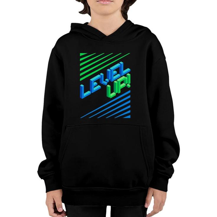 Level Your Game Up I Controller Ps5 Gaming Youth Hoodie