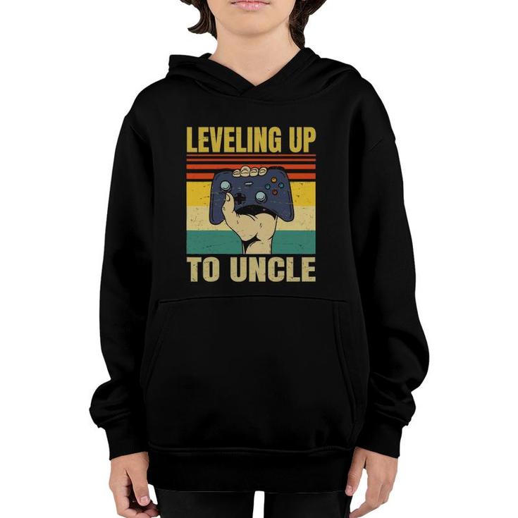 Leveling Up To Uncle - Funny Gamer - Gift Youth Hoodie