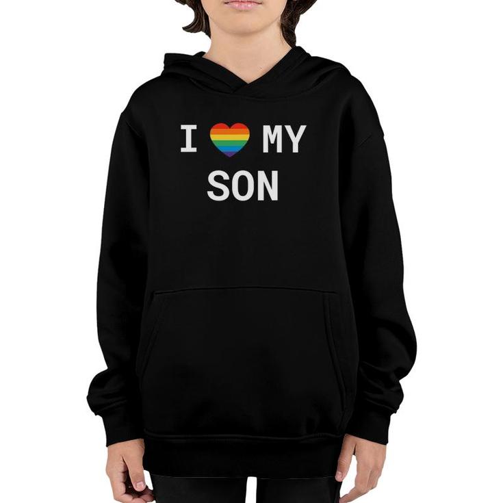 Lgbt Gay Pride Rainbow I Love My Son Youth Hoodie