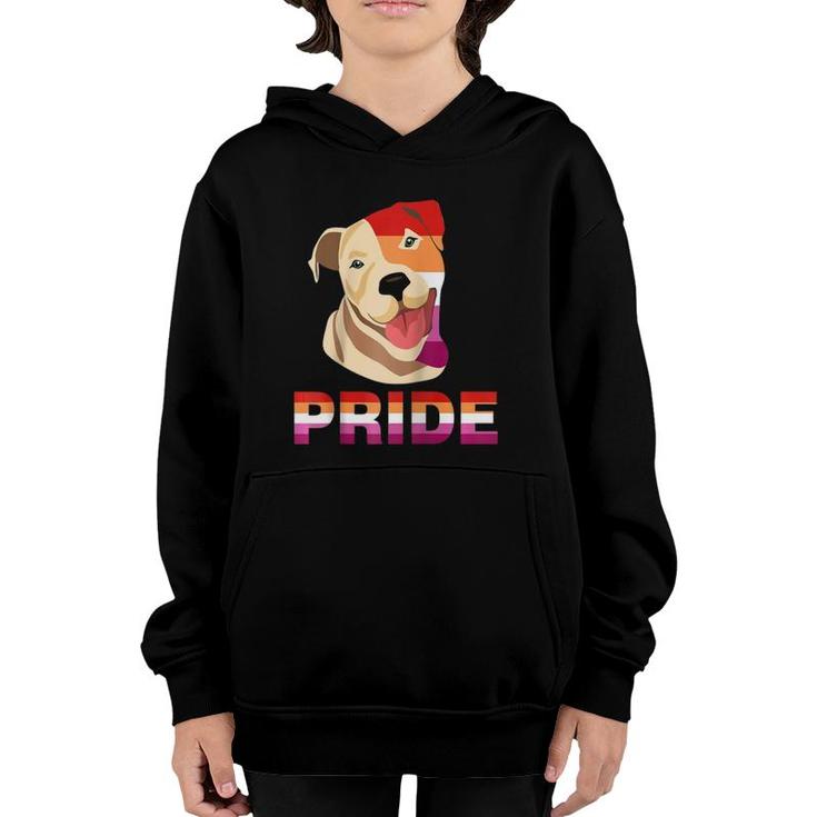 Lgbt Labrador Retriever Dog Lesbian Rainbow Pride Support Raglan Baseball Tee Youth Hoodie