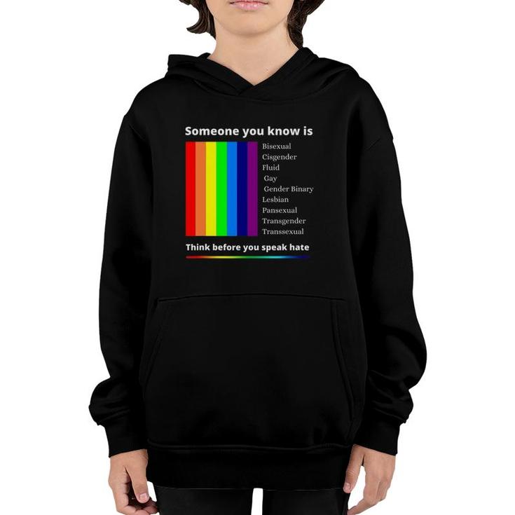 Lgbtq Ally Gay Pride  Rainbow Flag Pride 2021 Lgbtq Youth Hoodie