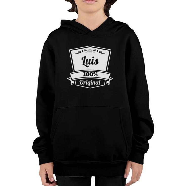 Luis Gift Luis Personalized Name Birthday  Youth Hoodie