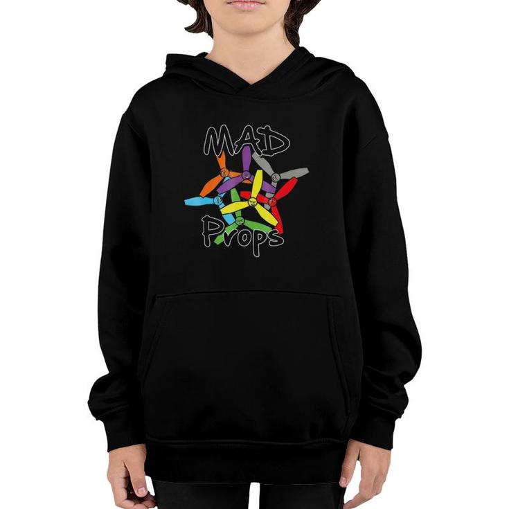 Mad Props Drone Fpv Quadcopter Youth Hoodie