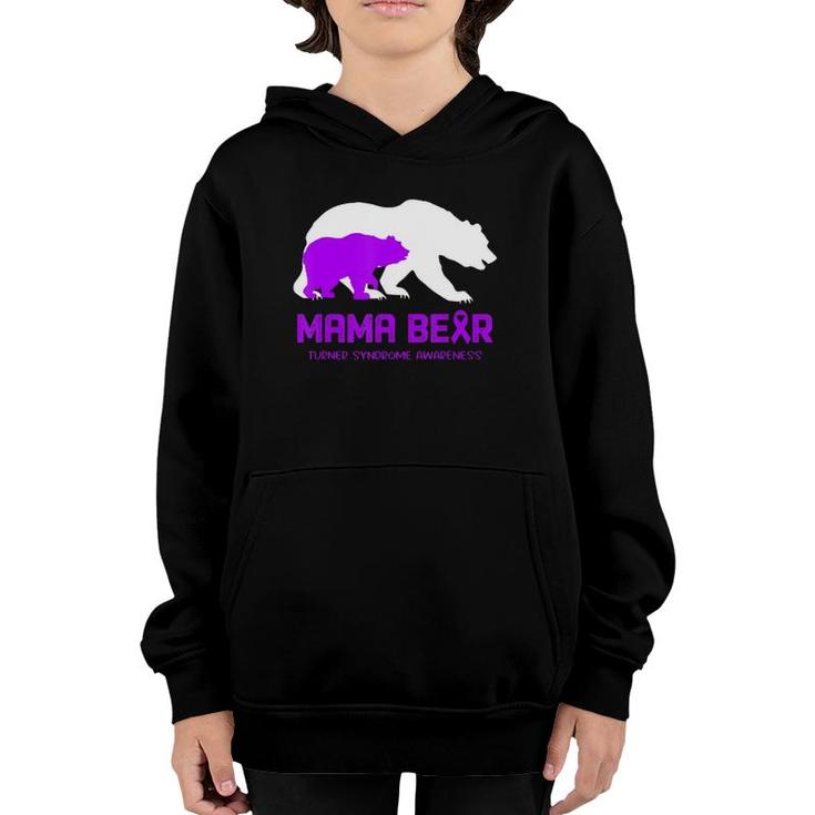 Mama Bear Turner Syndrome Awareness  For Women Men Youth Hoodie