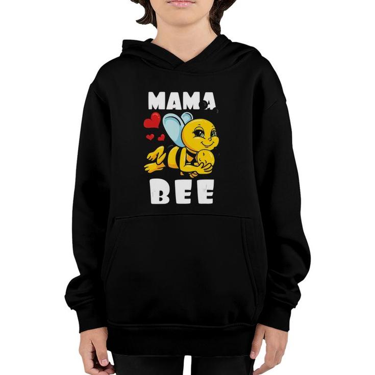 Mama Bee  Mothers Day Honey Beekeeper Mom Gift Idea Youth Hoodie