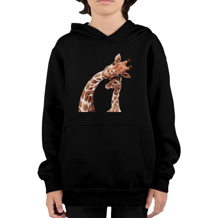 Mama Giraffe Love - Protect Giraffe Youth Hoodie