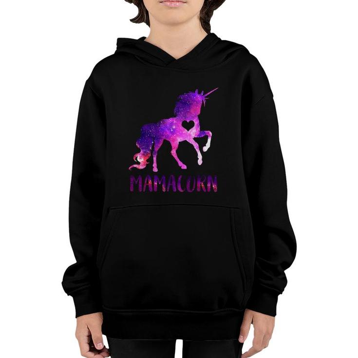 Mamacorn Mother's Day Unicorn Mom Mommy Gift Women Youth Hoodie
