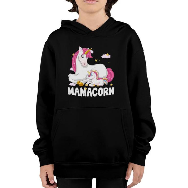 Mamacorn  Unicorn New Mom Baby Mommy Mother Gift Youth Hoodie
