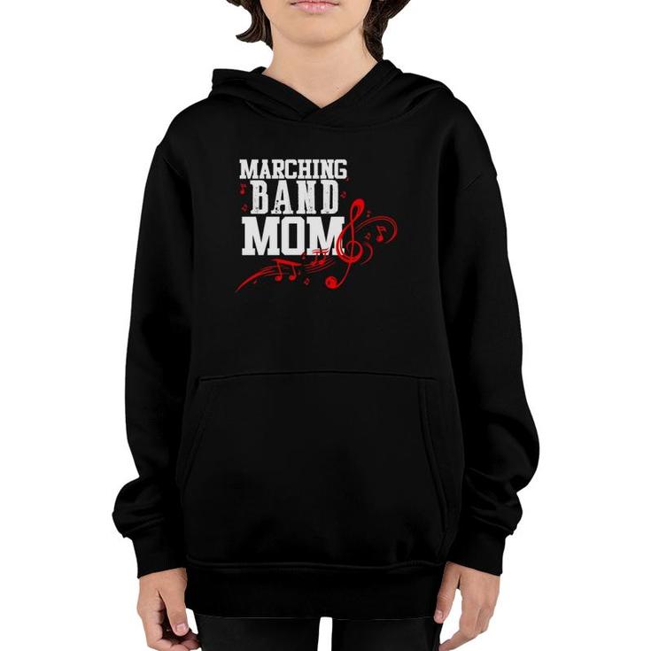 Marching Band Mom Cute Musical Gift For Women Mother Youth Hoodie