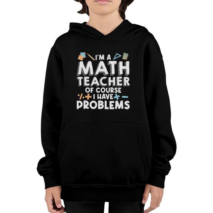 Math Teacher Art Men Women Statistics Algebra Mathematics Youth Hoodie
