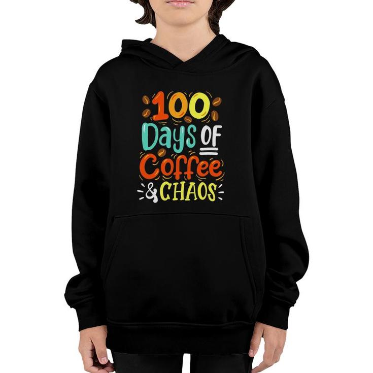 Mens 100 Days Of School 100Th Day Teacher Youth Hoodie