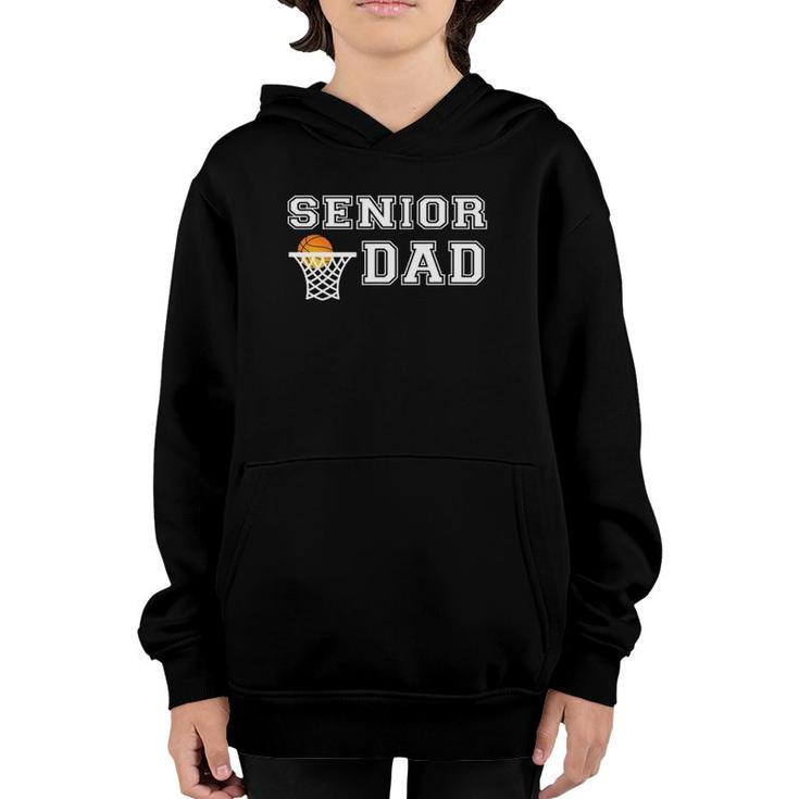 Mens Basketball Senior Dad , Player Father Game Day Youth Hoodie