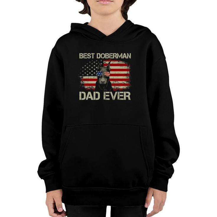Mens Best Great Doberman Everpatriotic American Flag Gift Youth Hoodie