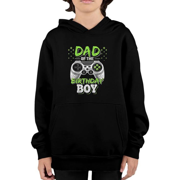 Mens Dad Of The Birthday Boy Matching Video Gamer Birthday Party Cute Youth Hoodie