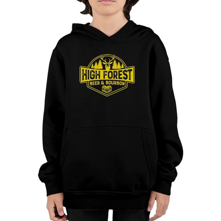 Mens High Forest Beer & Bourbon  Youth Hoodie