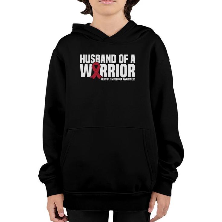 Mens Husband Of A Warrior Mm Multiple Myeloma Awareness Youth Hoodie