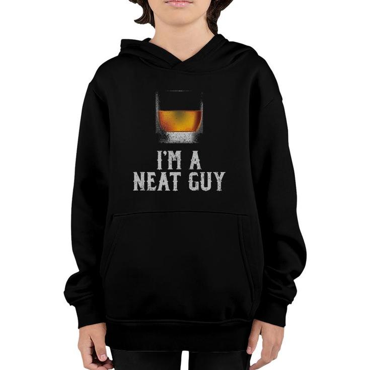 Mens I'm A Neat Guy Whiskey Neat Bourbon Drinker Gifts  Youth Hoodie