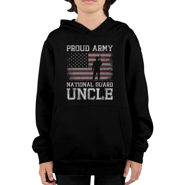 Mens Proud Army National Guard Uncle  US Military Gift Youth Hoodie