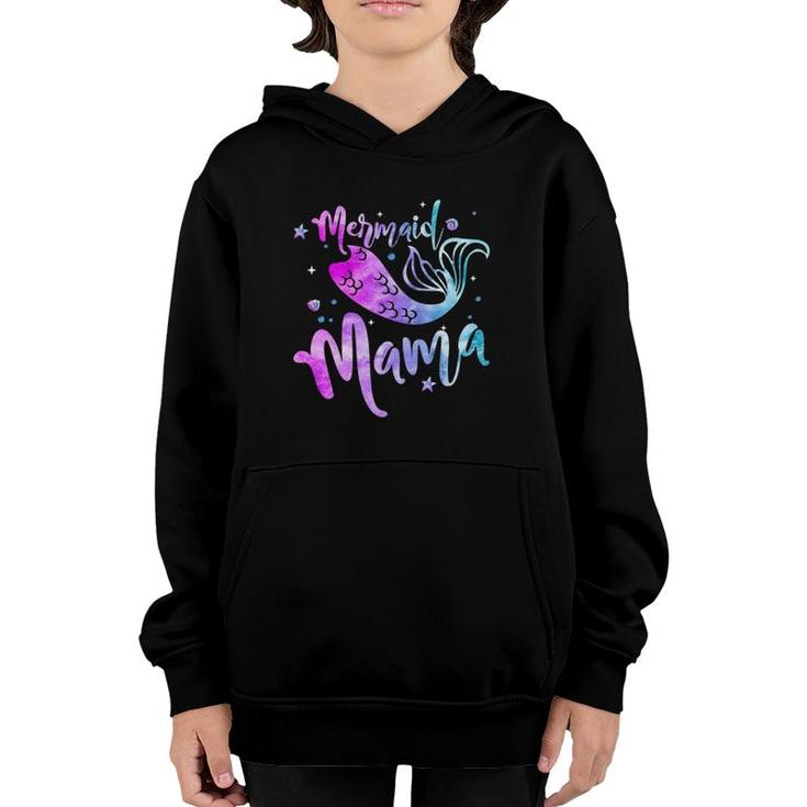 Mermaid Mama Family Matching Mother’S Day Ocean Life Youth Hoodie