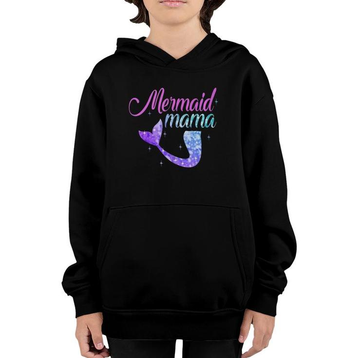 Mermaid Mama Mer Mom Mermom Bridesmaid Party Gift For Mother Youth Hoodie