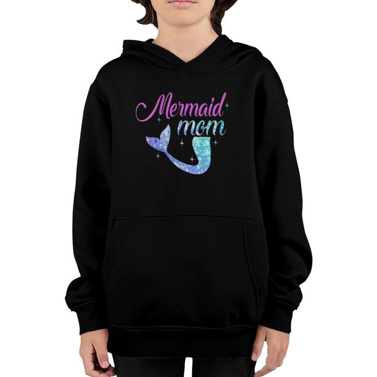 Mermaid Mom Mother's Day Mermom Bridesmaid Party Gifttee Youth Hoodie