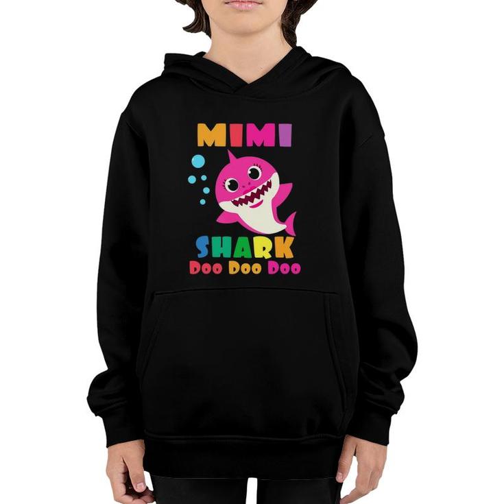 Mimi Shark  Funny Mothers Day Gift For Womens Mom Youth Hoodie