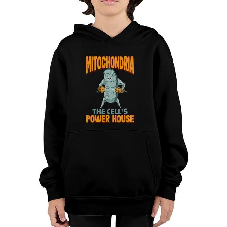 Mitochondria The Cell's Power House Student Biology Teacher  Youth Hoodie