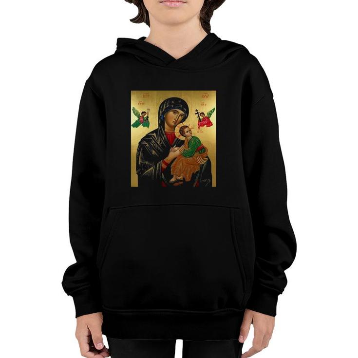 Mother Mary And Jesus Christian Youth Hoodie