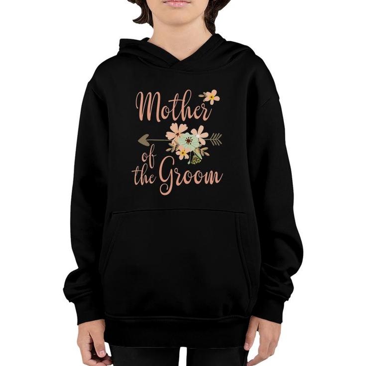 Mother Of The Groom - Wedding Party - Pretty Floral Youth Hoodie