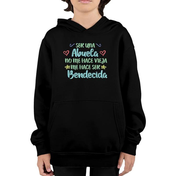 Mother's Day Abuela Bendecida Hispanic Blessed Grandmother Youth Hoodie