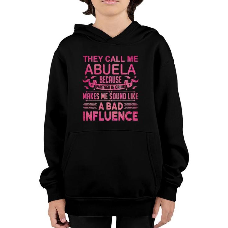Mother's Day For Abuela Bad Influence Youth Hoodie