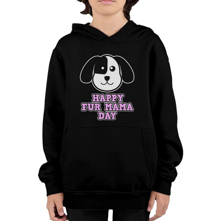 Mother's Day Gift With Dogs For Moms - Happy Fur Mama Day Youth Hoodie