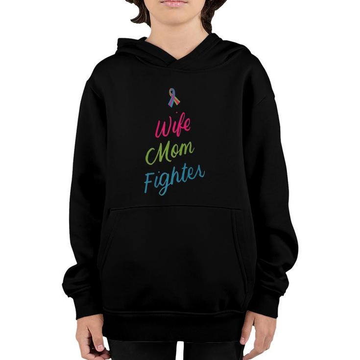 Mother's Day Wife Mom Fighter Metastatic Breast Cancer Gifts  Youth Hoodie
