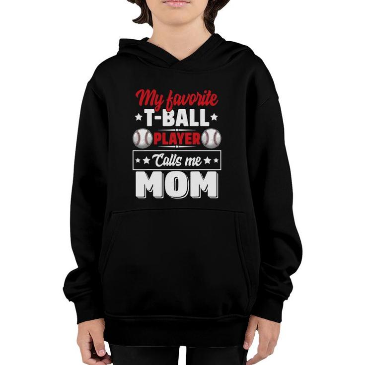 My Favoriteball Player Calls Me Mom Mother's Day Cute Youth Hoodie