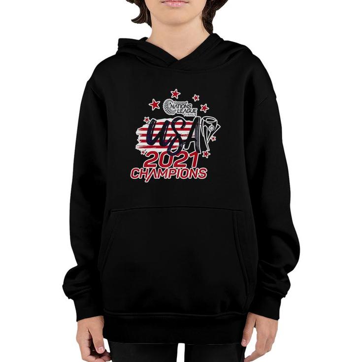 Nations League Usa 2021 Champions Premium Youth Hoodie