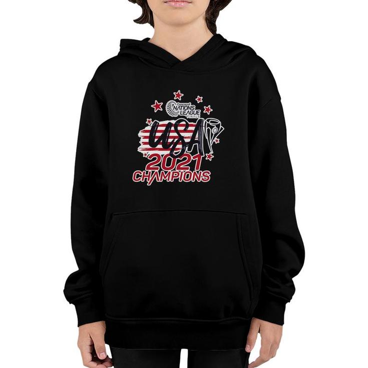 Nations League Usa 2021 Champions Youth Hoodie