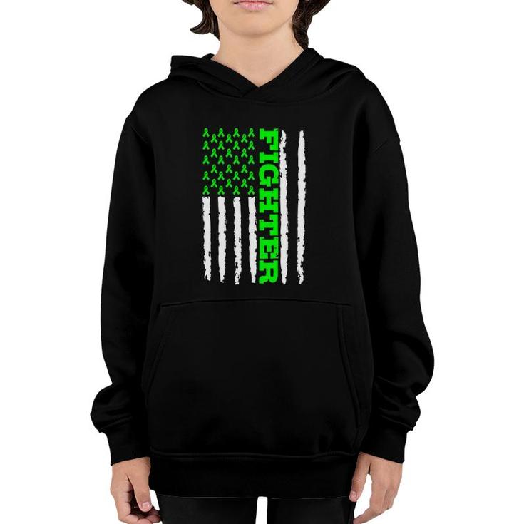 Nephrotic Syndrome Awareness Fighter American Flag Youth Hoodie