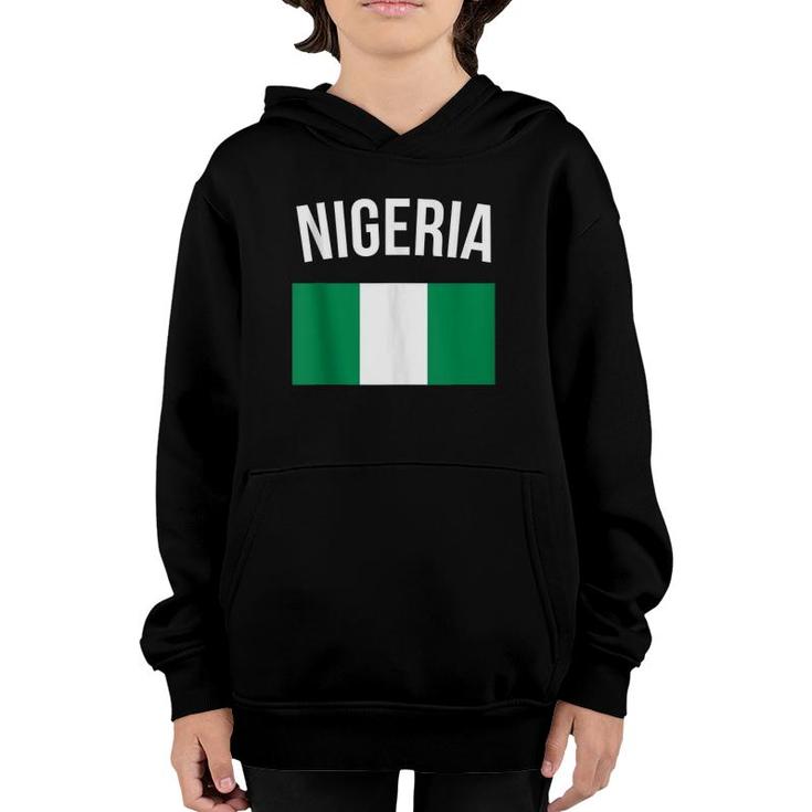 Nigeria  Nigerian Flag Travel Souvenir Nigeria Flag  Youth Hoodie