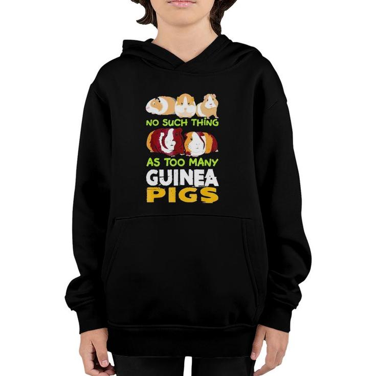No Such Thing As Too Many Guinea Pigs Youth Hoodie