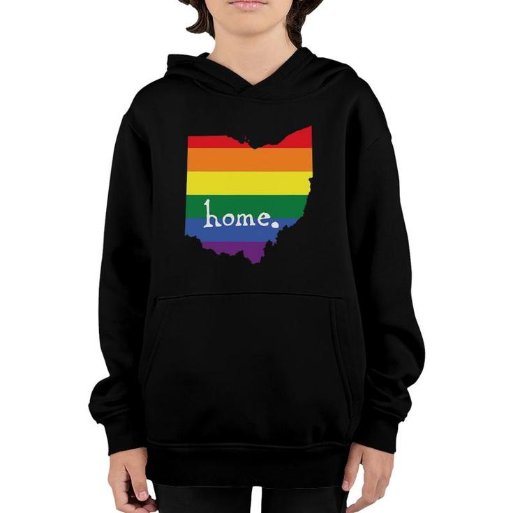 Ohio Gay Pride Tee  - Lgbt Rainbow Home State Youth Hoodie