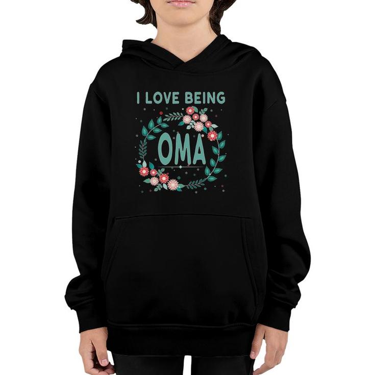Omagift Dutch Grandmother I Love Being Oma Youth Hoodie