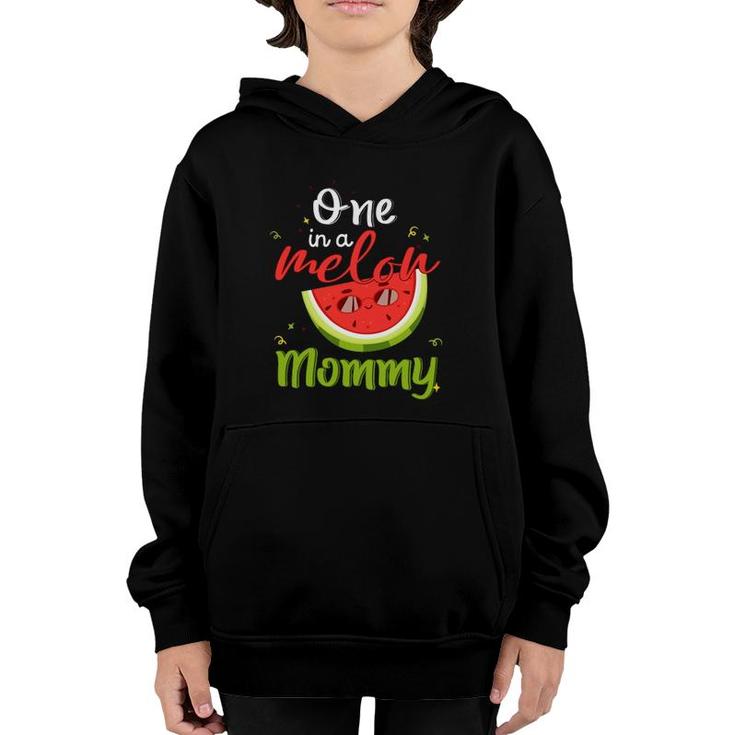 One In A Melon Mommy Watermelon Funny Family Matching Men Youth Hoodie