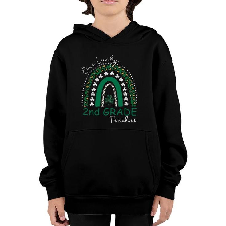 One Lucky 2Nd Grade Teacher St Patrick's Day 2022 Women's Youth Hoodie